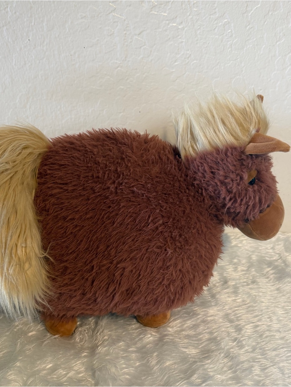 JELLYCAT London Rolbie Pony Brown Shaggy Plush Animal Toy Larger Size authentic